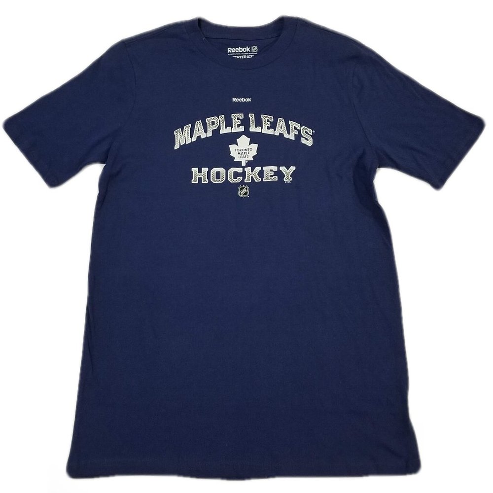 Reebok NHL Toronto Maple Leafs Hockey Blue T-Shirt